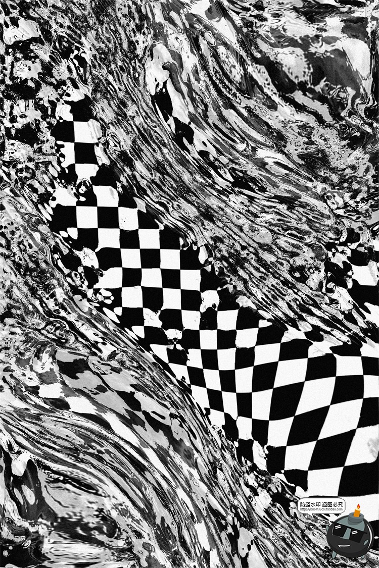 图片[6]-潮流扭曲方格故障风错乱空间褶皱效果纹理底纹背景JPG图片素材-设计猿
