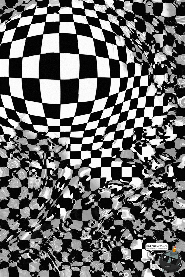 图片[7]-潮流扭曲方格故障风错乱空间褶皱效果纹理底纹背景JPG图片素材-设计猿
