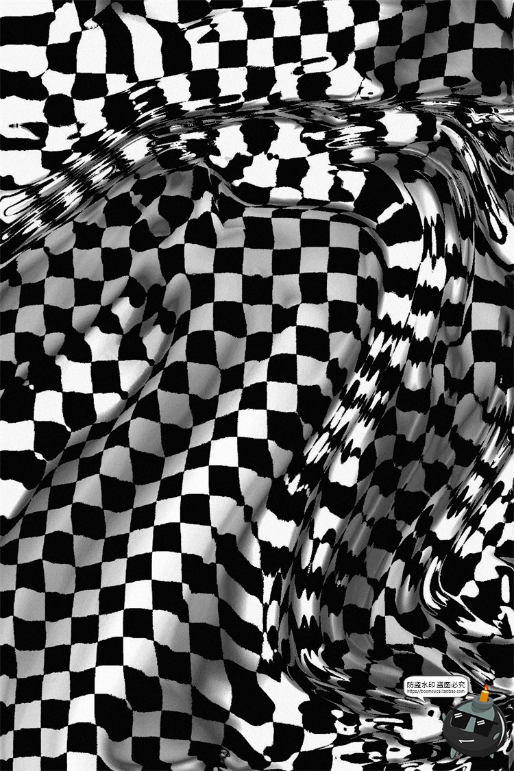 图片[8]-潮流扭曲方格故障风错乱空间褶皱效果纹理底纹背景JPG图片素材-设计猿