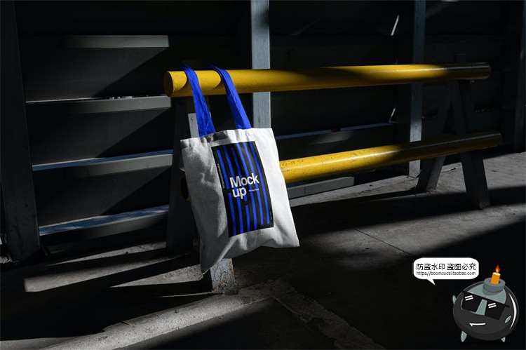 图片[3]-手提袋环保袋帆布袋购物袋光影阴影场景贴图样机PSD模板PS素材-设计猿