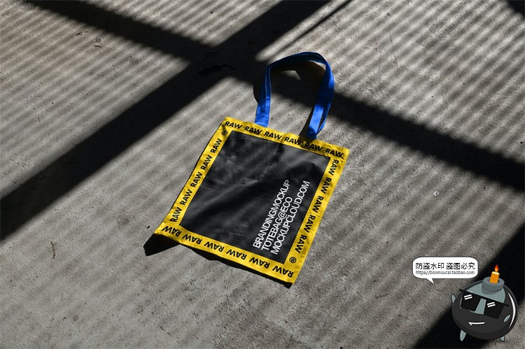 图片[4]-手提袋环保袋帆布袋购物袋光影阴影场景贴图样机PSD模板PS素材-设计猿