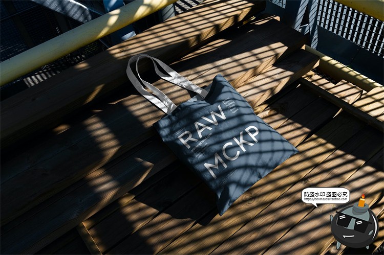 图片[6]-手提袋环保袋帆布袋购物袋光影阴影场景贴图样机PSD模板PS素材-设计猿