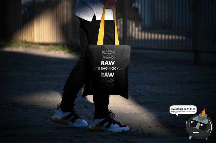 图片[7]-手提袋环保袋帆布袋购物袋光影阴影场景贴图样机PSD模板PS素材-设计猿
