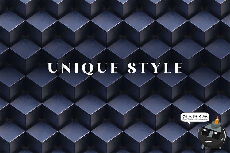 图片[2]-创意黑色几何金属质感铁块铁面墙面冰冷背景底纹纹理JPG图片素材-设计猿