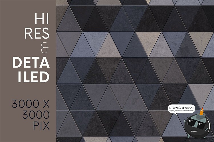 图片[5]-创意黑色几何金属质感铁块铁面墙面冰冷背景底纹纹理JPG图片素材-设计猿