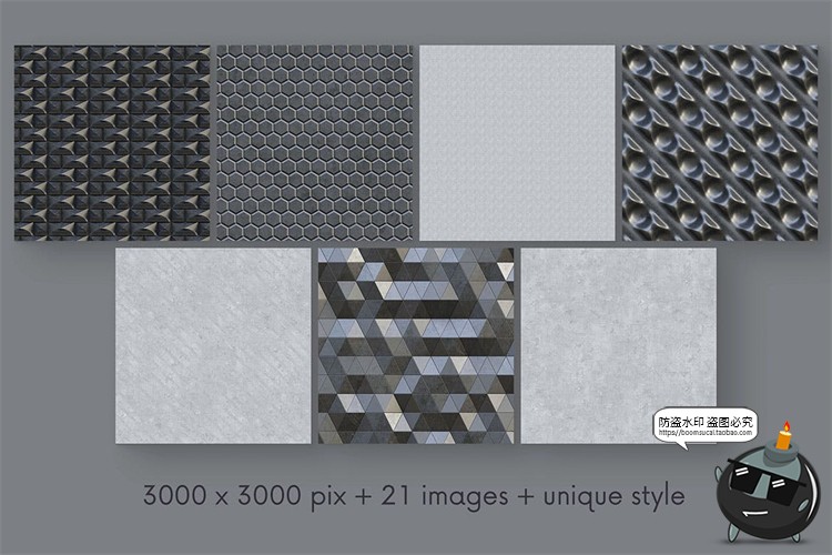 图片[8]-创意黑色几何金属质感铁块铁面墙面冰冷背景底纹纹理JPG图片素材-设计猿