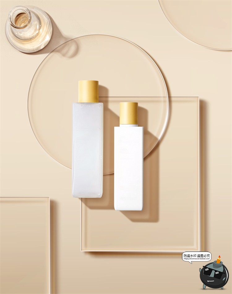 图片[10]-轻奢美容护肤品化妆品彩妆美妆简约广告宣传海报背景PSD模板素材-设计猿