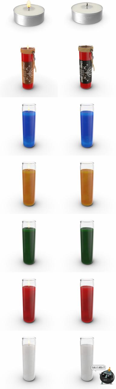 图片[3]-中古世纪欧式烛台燃烧点燃蜡烛装饰后期合成PSD源文件模板PS素材-设计猿