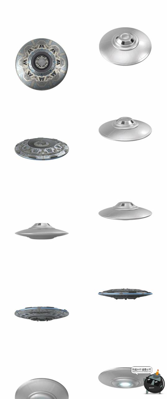 图片[2]-科幻未来飞碟宇宙外星飞船平面后期合成PSD模板PNG免抠图片PS素材-设计猿