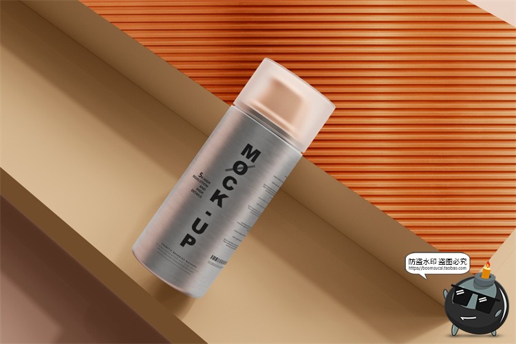 图片[20]-金属铝制喷瓶乳液瓶密封罐金属瓶化妆品包装瓶样机PSD模板PS素材-设计猿