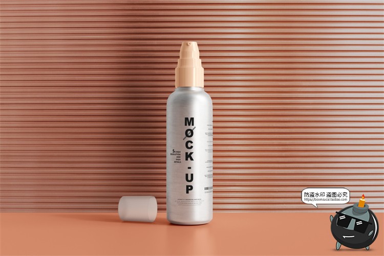 图片[31]-金属铝制喷瓶乳液瓶密封罐金属瓶化妆品包装瓶样机PSD模板PS素材-设计猿