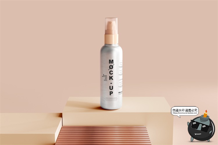 图片[43]-金属铝制喷瓶乳液瓶密封罐金属瓶化妆品包装瓶样机PSD模板PS素材-设计猿