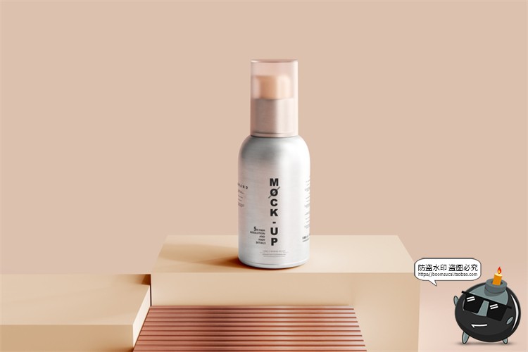 图片[44]-金属铝制喷瓶乳液瓶密封罐金属瓶化妆品包装瓶样机PSD模板PS素材-设计猿