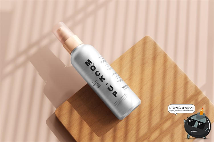 图片[46]-金属铝制喷瓶乳液瓶密封罐金属瓶化妆品包装瓶样机PSD模板PS素材-设计猿