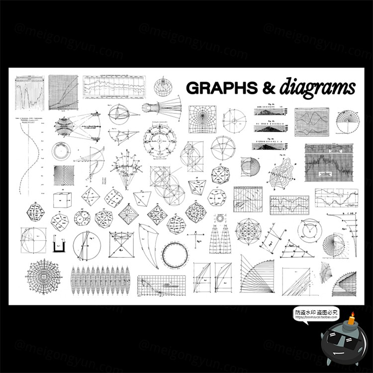 图片[2]-高等数学地理物理几何图形科研学术线稿手稿装饰元素PNG免抠素材-设计猿