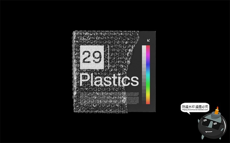 图片[25]-塑料薄膜书本杂志破损效果气泡袋包装智能贴图样机PSD模板PS素材-设计猿
