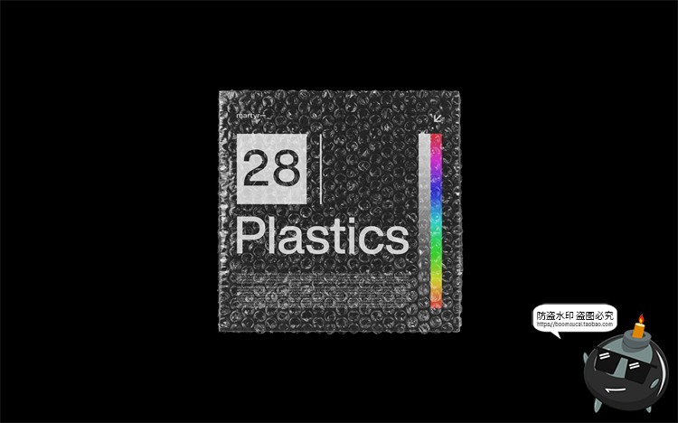 图片[26]-塑料薄膜书本杂志破损效果气泡袋包装智能贴图样机PSD模板PS素材-设计猿