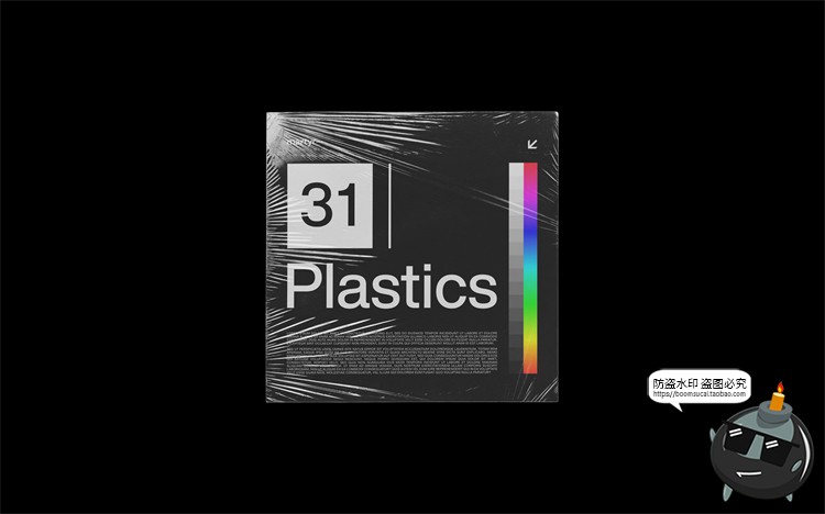 图片[28]-塑料薄膜书本杂志破损效果气泡袋包装智能贴图样机PSD模板PS素材-设计猿