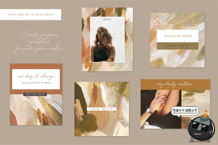 图片[9]-新潮轻奢金漆笔金贵触装饰油画图案纹理底纹肌理背景JPG图片素材-设计猿