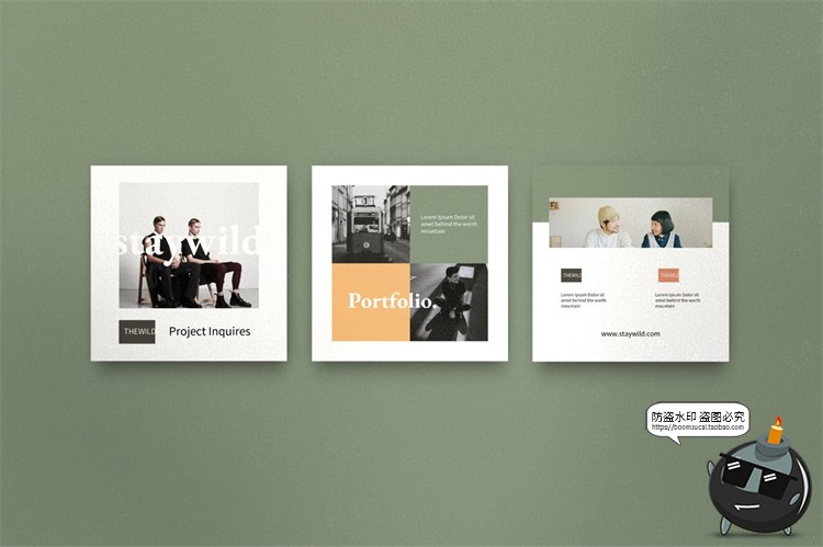 图片[4]-北欧极简简约新媒体品牌营销宣传海报图文排版PSD模板PS素材-设计猿