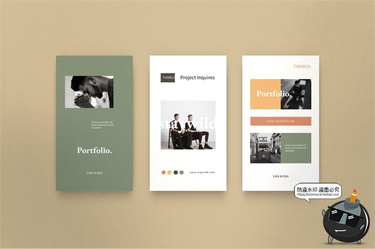 图片[10]-北欧极简简约新媒体品牌营销宣传海报图文排版PSD模板PS素材-设计猿