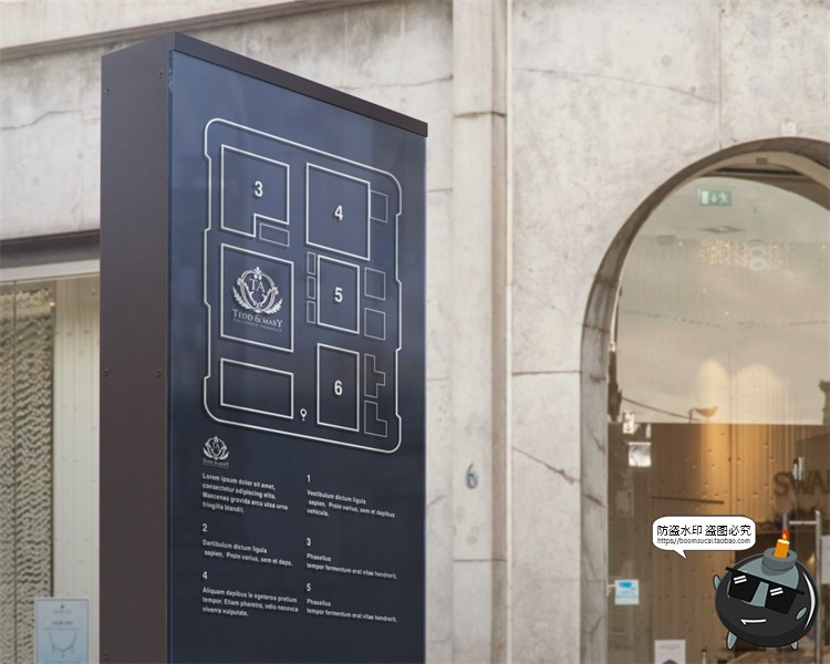 图片[8]-寻路户外标识牌导视牌路标指示牌方向牌地标牌样机PSD模板PS素材-设计猿