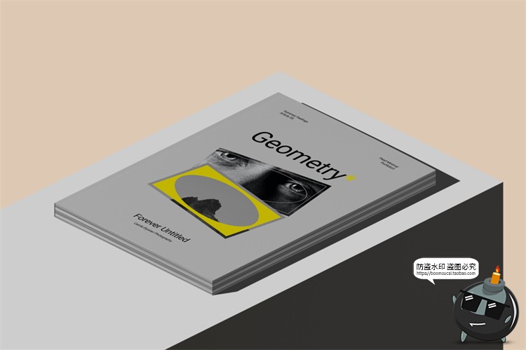 图片[5]-欧式极简冷淡风A4画册书本杂志书籍智能贴图样机PSD模板PS素材-设计猿