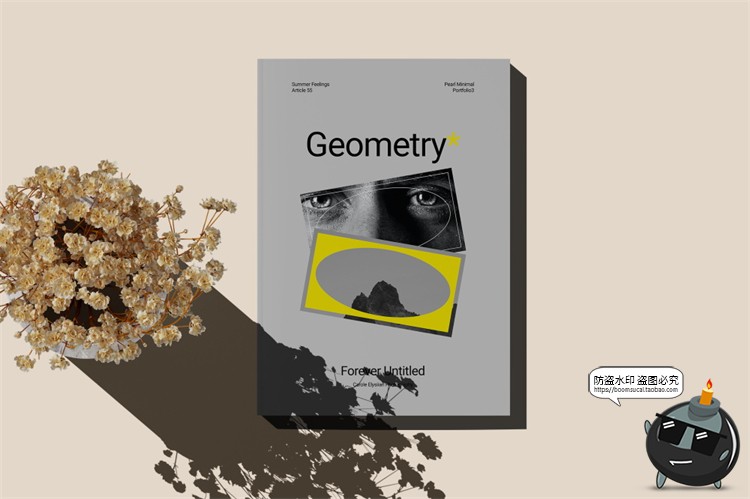 图片[6]-欧式极简冷淡风A4画册书本杂志书籍智能贴图样机PSD模板PS素材-设计猿