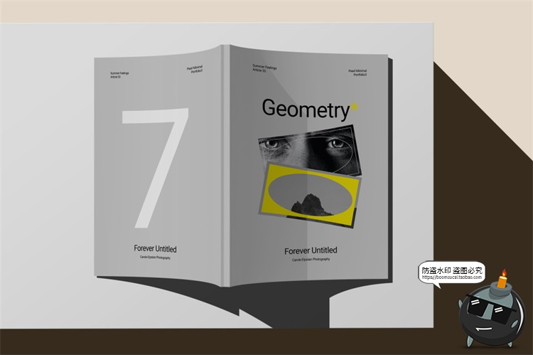 图片[11]-欧式极简冷淡风A4画册书本杂志书籍智能贴图样机PSD模板PS素材-设计猿
