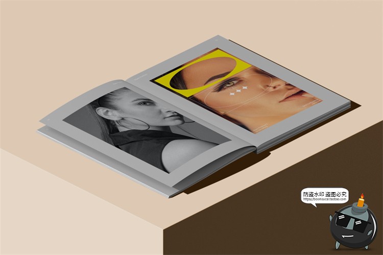 图片[12]-欧式极简冷淡风A4画册书本杂志书籍智能贴图样机PSD模板PS素材-设计猿