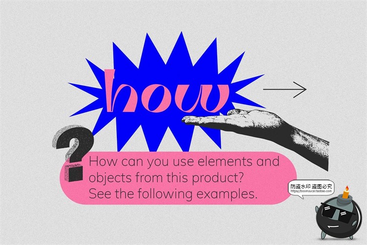 图片[2]-复古蒸汽波粗野艺术半色调颗粒感图形装饰元素AI矢量PNG免抠素材-设计猿