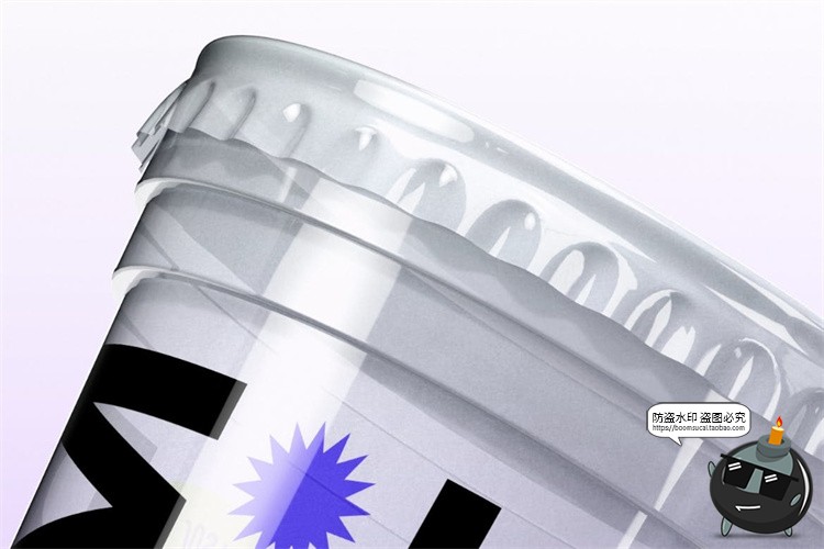 图片[2]-极简质感一次性透明塑料咖啡杯饮料杯外卖杯身PSD模板样机PS素材-设计猿