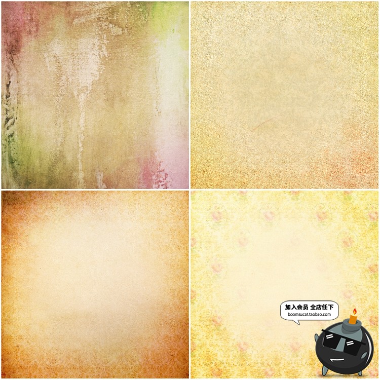 图片[4]-纯色渐变做旧斑驳复古材质背景图片JPG暖色冷色调PS底纹设计素材-设计猿