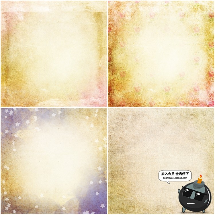 图片[6]-纯色渐变做旧斑驳复古材质背景图片JPG暖色冷色调PS底纹设计素材-设计猿