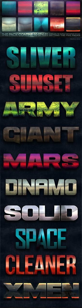 图片[5]-金属效果海报字体特效PSD文字3D立体ASL图层样式一键生成PS素材-设计猿