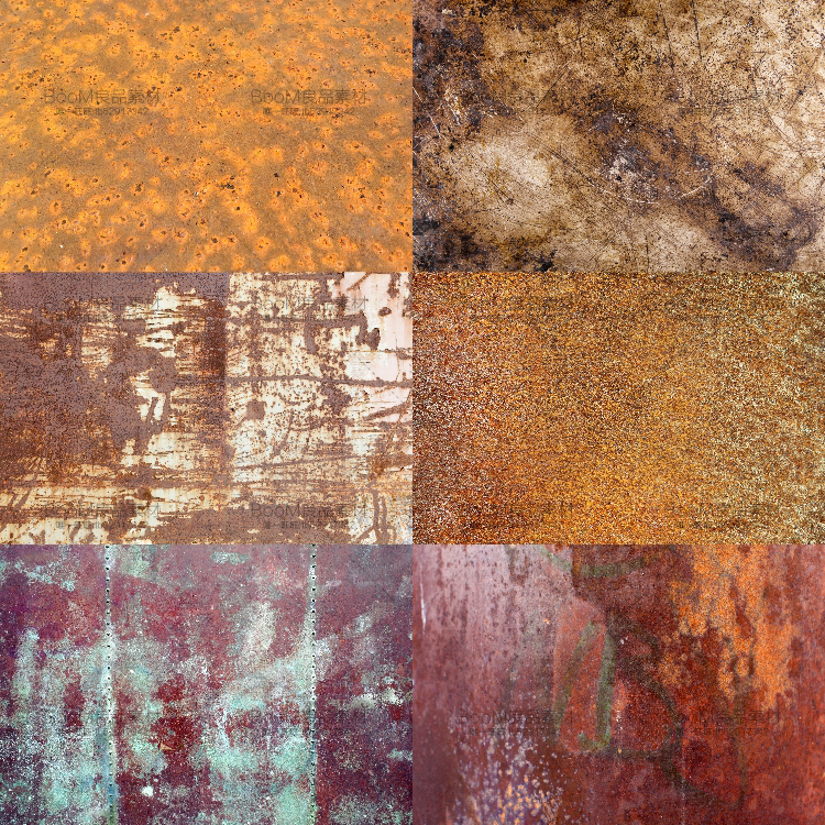 图片[1]-生锈腐蚀做旧铁锈粗糙锈迹金属表皮材质纹理贴图清晰JPG图片素材-设计猿