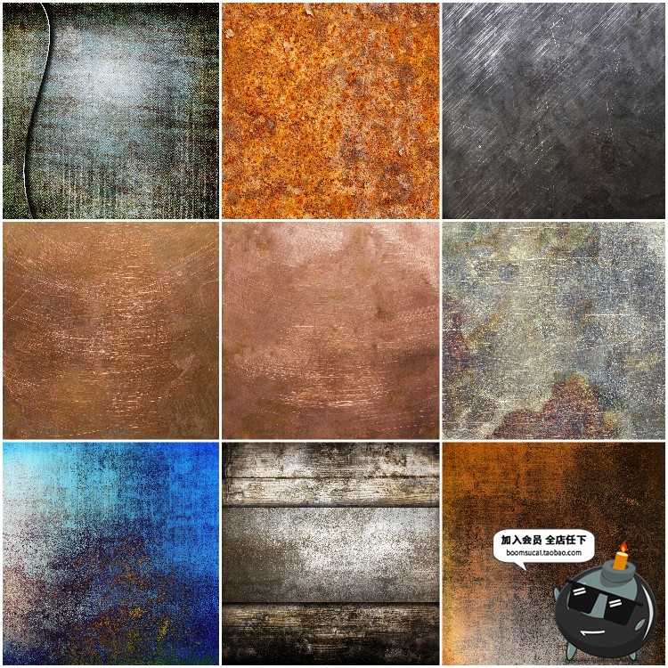 图片[9]-生锈腐蚀做旧铁锈粗糙锈迹金属表皮材质纹理贴图清晰JPG图片素材-设计猿