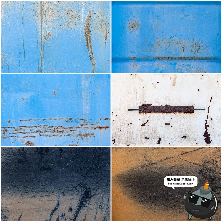 图片[13]-生锈腐蚀做旧铁锈粗糙锈迹金属表皮材质纹理贴图清晰JPG图片素材-设计猿