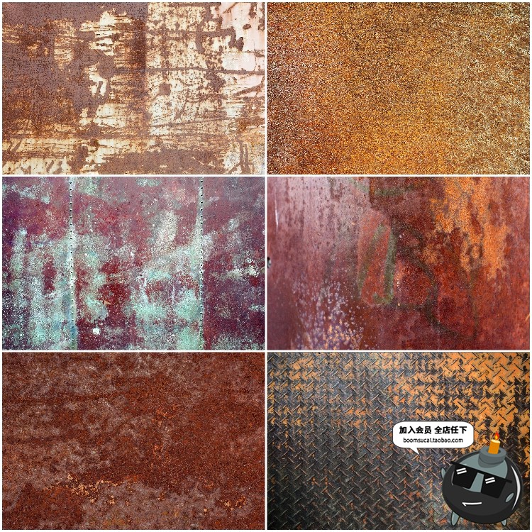 图片[16]-生锈腐蚀做旧铁锈粗糙锈迹金属表皮材质纹理贴图清晰JPG图片素材-设计猿