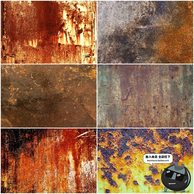 图片[18]-生锈腐蚀做旧铁锈粗糙锈迹金属表皮材质纹理贴图清晰JPG图片素材-设计猿