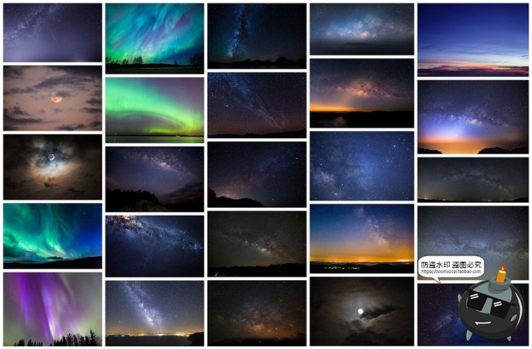 图片[3]-星夜天空夜空银河星空夜晚后期合成换景照片叠加层JPG图片素材-设计猿