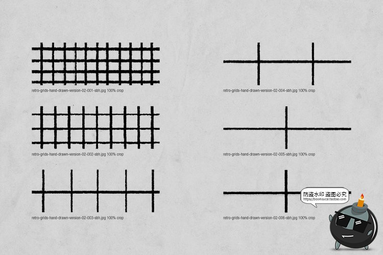 图片[7]-复古网格扭曲故障格子定位线条背景纹理PNG免抠AI矢量JPG图片素材-设计猿