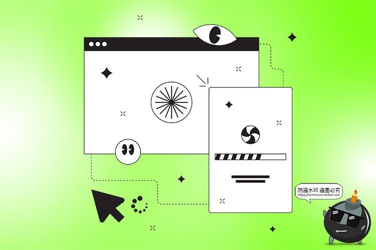 图片[12]-网页草图卡片网站UI原型图手绘线稿手稿创意插图插画AI矢量素材-设计猿