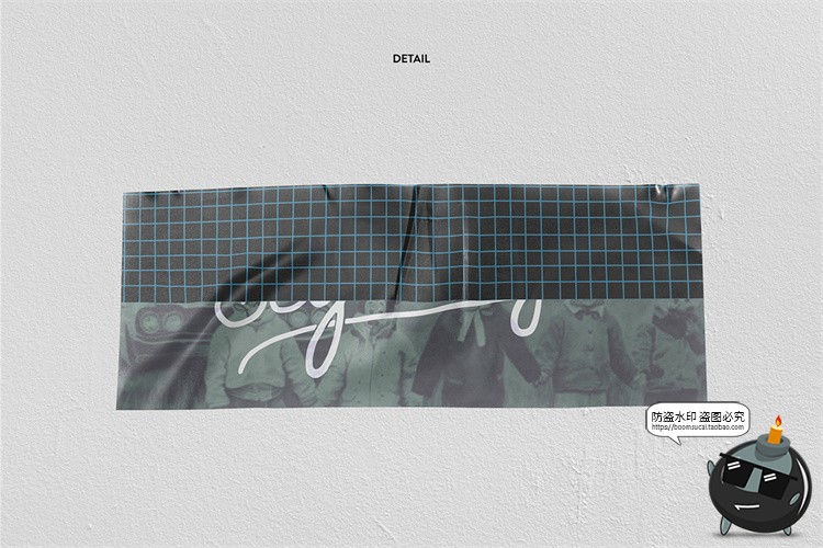 图片[4]-胶带胶布贴纸撕开一节一截效果图展示智能贴图样机PSD模板PS素材-设计猿