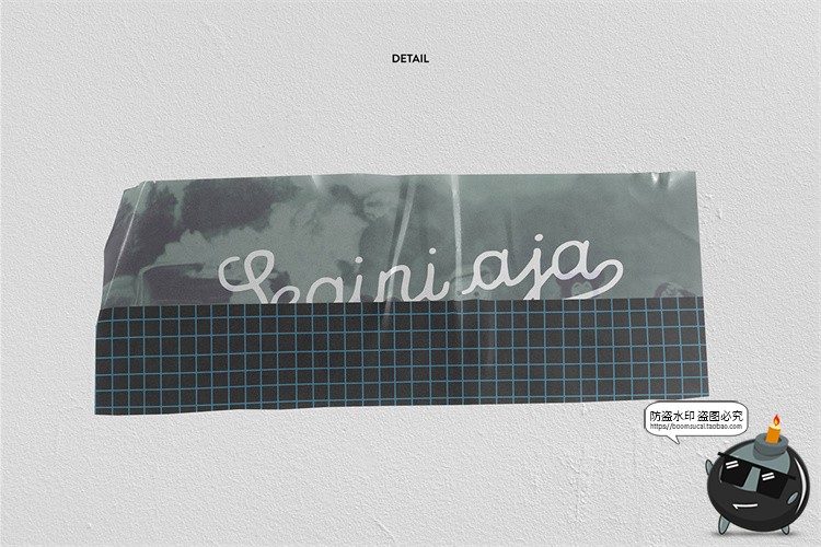 图片[5]-胶带胶布贴纸撕开一节一截效果图展示智能贴图样机PSD模板PS素材-设计猿