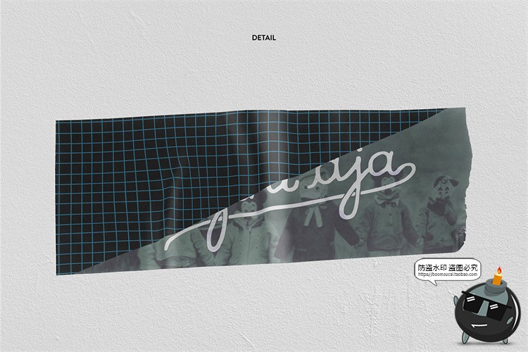 图片[7]-胶带胶布贴纸撕开一节一截效果图展示智能贴图样机PSD模板PS素材-设计猿