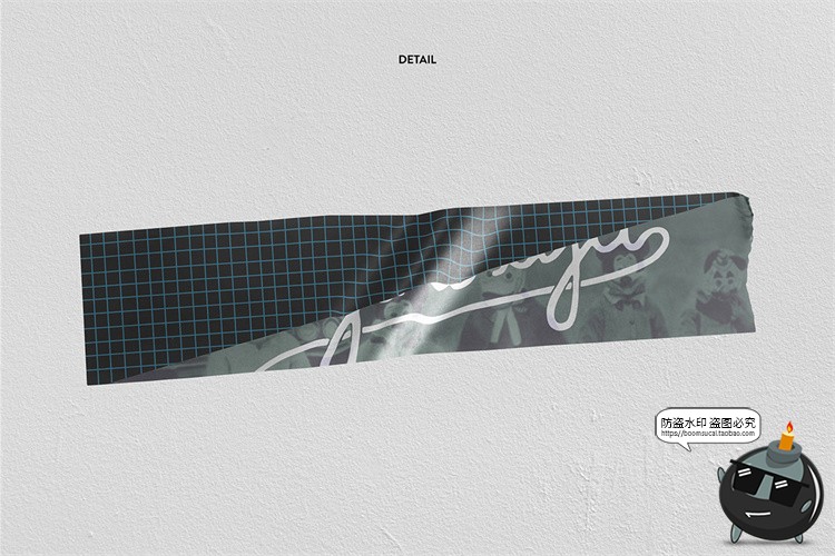 图片[11]-胶带胶布贴纸撕开一节一截效果图展示智能贴图样机PSD模板PS素材-设计猿