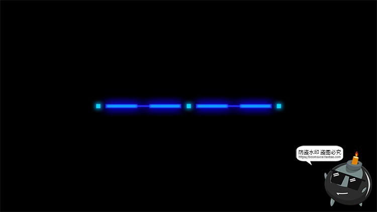 图片[5]-赛博HUD霓虹发光科幻科技风未来箭头锁链分隔符线条装饰​PSD素材-设计猿