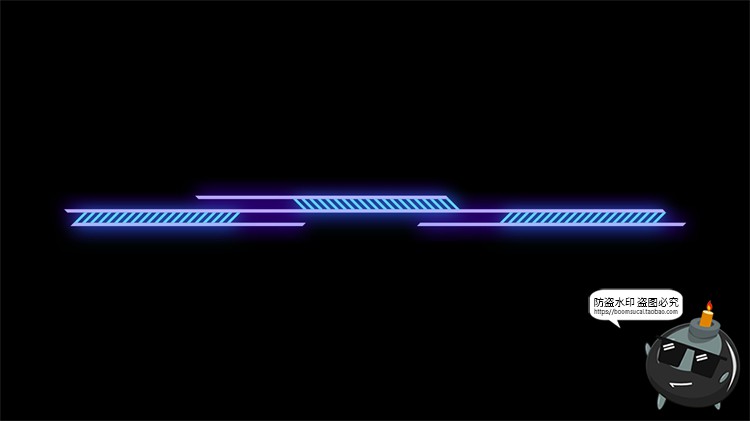 图片[6]-赛博HUD霓虹发光科幻科技风未来箭头锁链分隔符线条装饰​PSD素材-设计猿