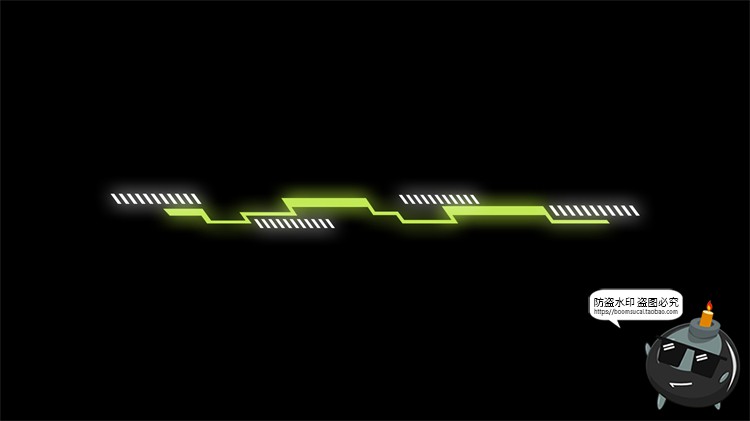 图片[16]-赛博HUD霓虹发光科幻科技风未来箭头锁链分隔符线条装饰​PSD素材-设计猿